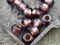 *15* 7x12mm Copper Lined Amethyst Fire Polished Large Hole Rondelle Beads